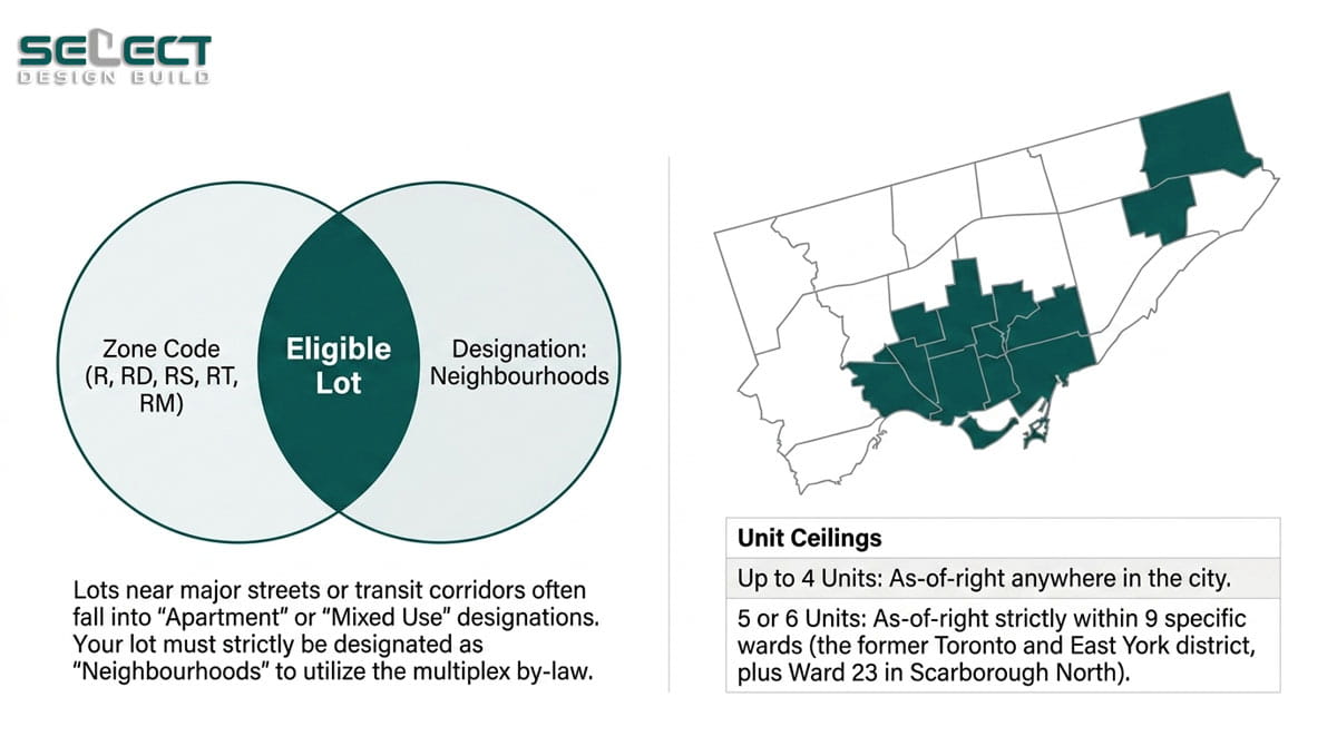 Multiplex Zoning Eligibility in Toronto